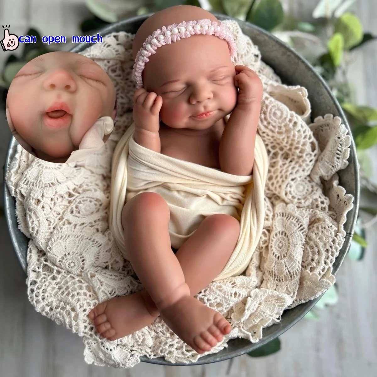 

18-дюймовая водонепроницаемая кукла для девочек Pascale Bebe с открытым ртом, ручная работа, мягкая твердая силиконовая кукла Reborn, силиконовая кукла Reborn Corpo De