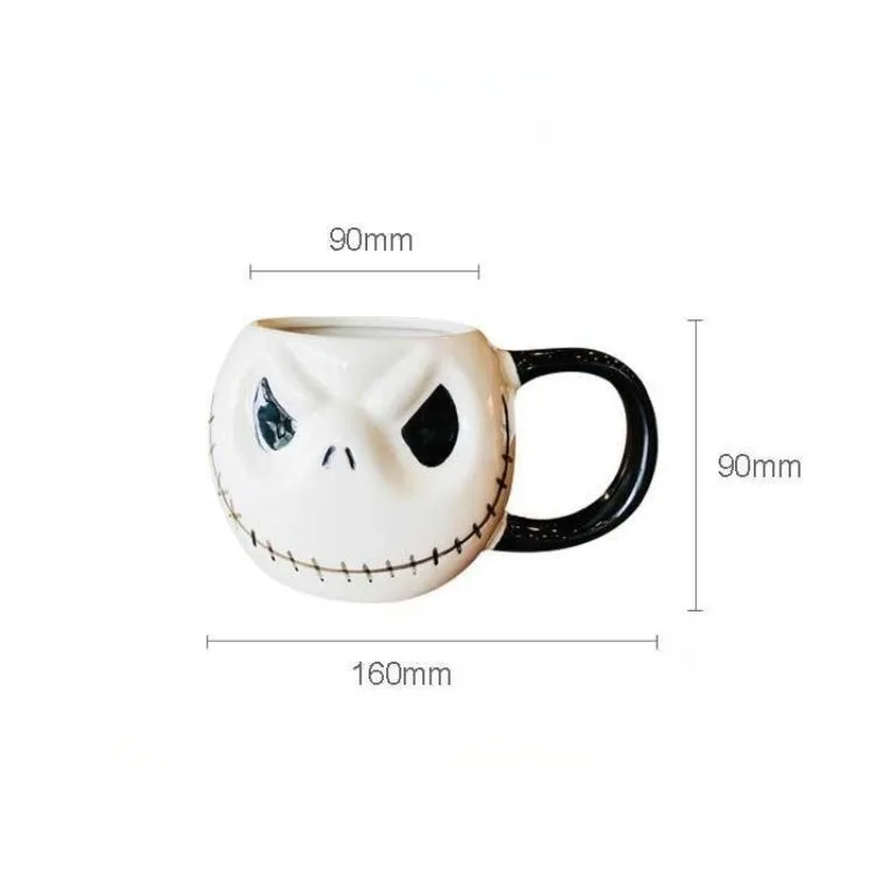 Hot The Nightmare Before Christmas Keramische Kop Cartoon Jack Skellington Waterkop Koffiekopje Halloween Cadeau