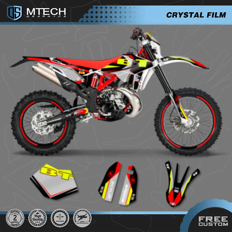 

DSMTECH Motorcycle Sticker Custom Team Graphics Backgrounds Decals Stickers Kit For Beta RR 2018 2019 005