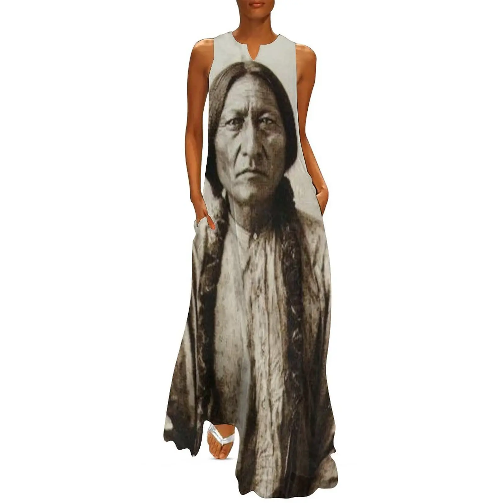 Sitting Bull - Hunkpapa Lakota Long Dress women party dresses summer dress