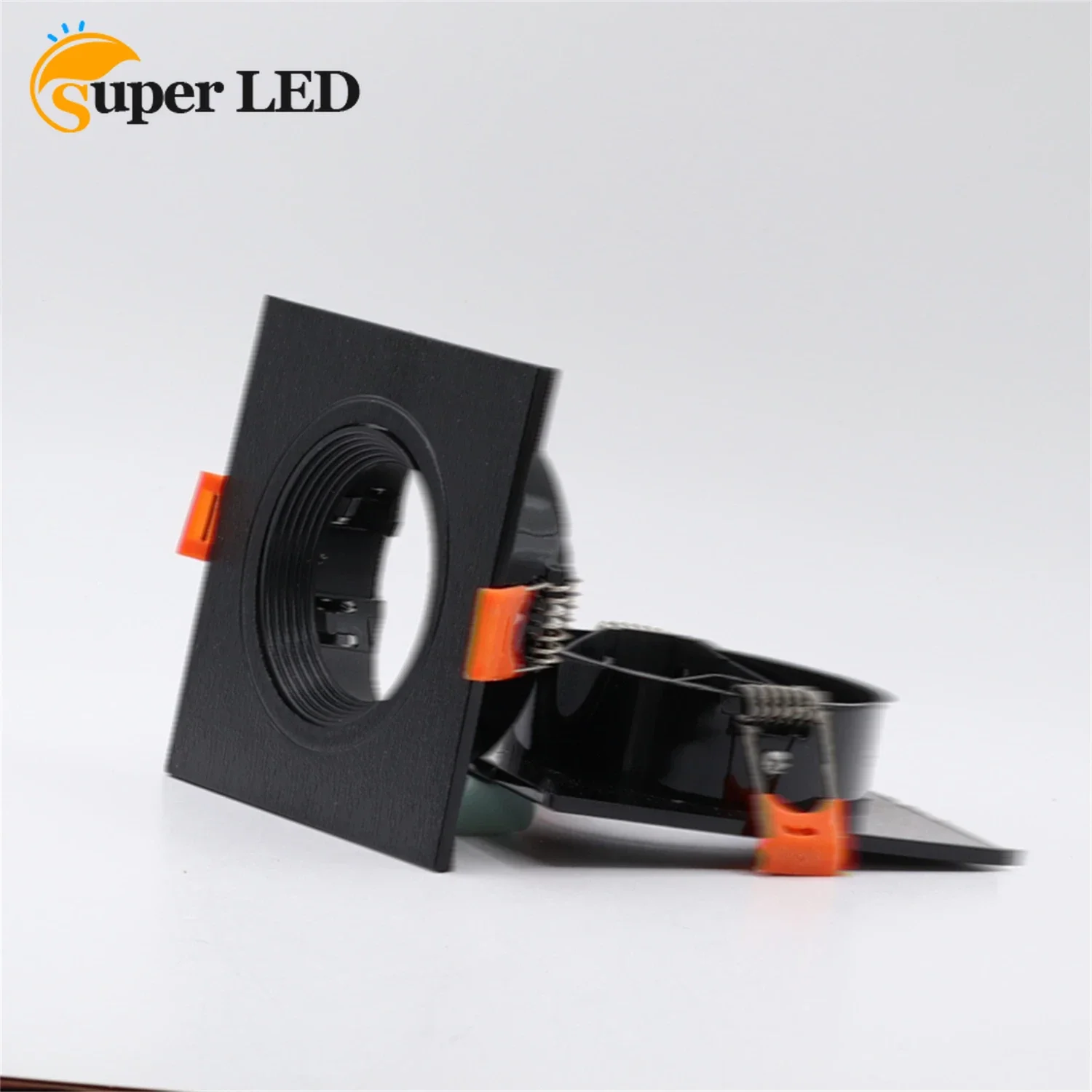 Verlichtingsaccessoires Downlight Inbouw Spotlight Kunststof Vierkant Licht Frame Armatuur Houder Verstelbare Uitsparing 75Mm Led Gu10 Mr16