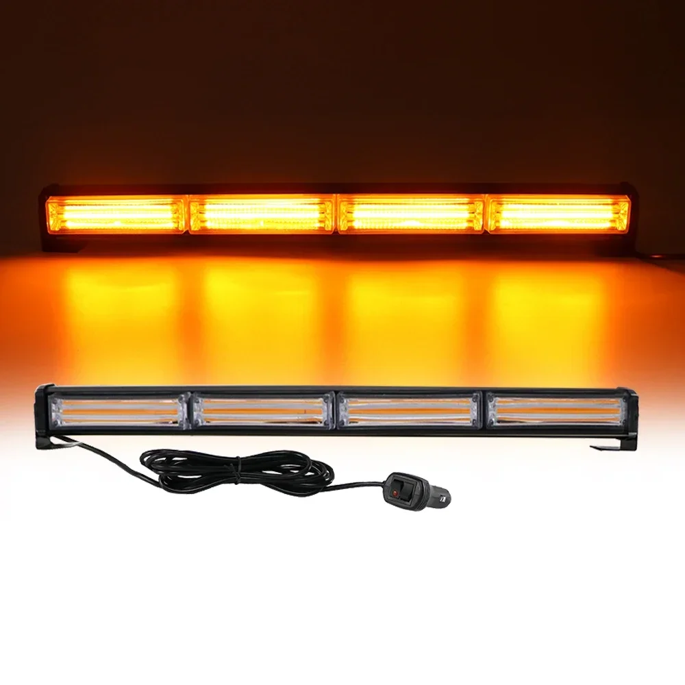 

COB Police Signal Light LED Traffic Adviser Car Emergency Warning Strobe Lights Bar Yellow Red Blue Vehicle Flashing Beacon Lamp