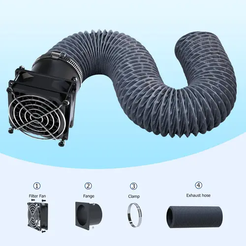 Imagen 2 del producto Kit de escape de humos YOOPAI para todos los gabinetes de impresora 3D YOOPAI para olores de escape de laboratorio Bambu, humo y polvo que mantiene la circulación del aire