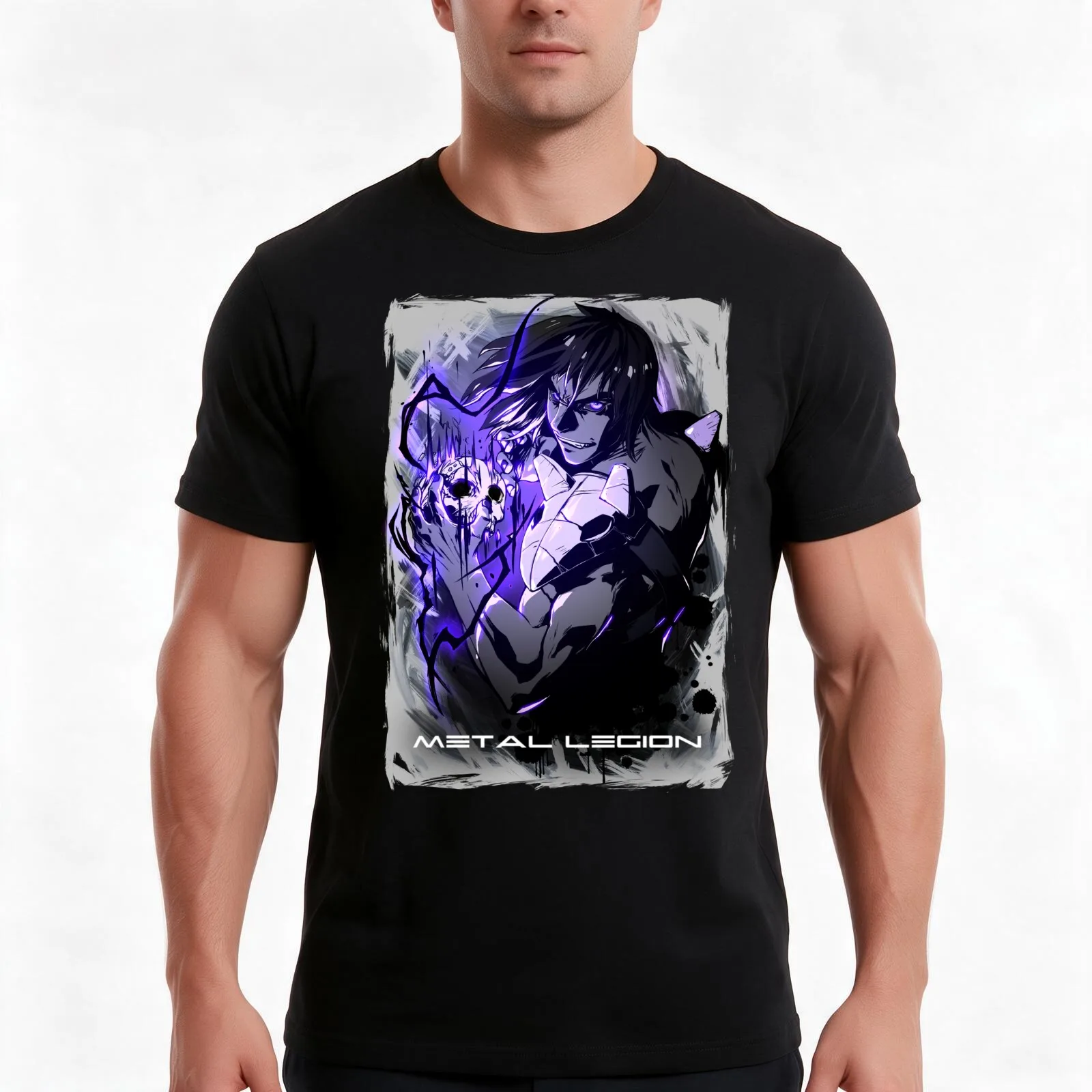 Anubis T-Shirt, Summer Casual Cotton Tee, Oversized Streetwear Tops, Vintage Graphic Print, Loose Fit Short Sleeve, 100% Cotton