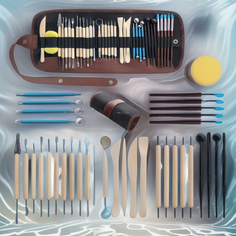 

1 Set Of Pottery Tools Clay Stone Plastic Carving Knife Silicone Dot Drill Pen Pottery Pellet Rod DIY Polymer Clay Making Tools