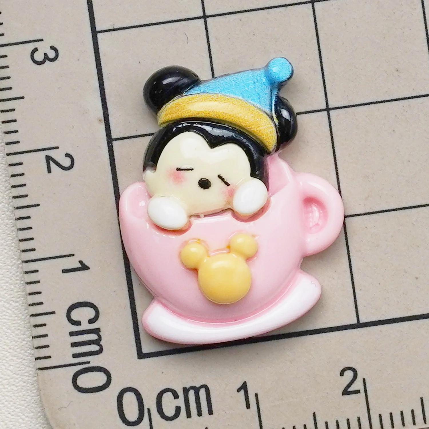 5pcs Cute Disney Bread Mickey Series Cartoon Resin Flatback Supplies Charms for Diy Kawaii Resin Accessories Crafts Materials