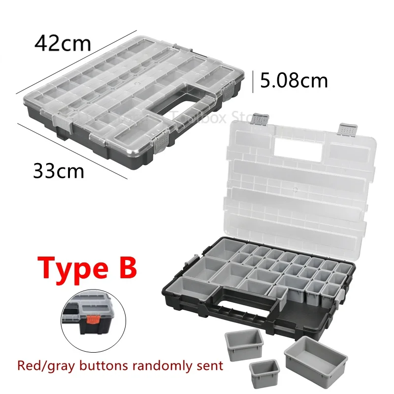 Hardware Toolbox Stacked Tool Box Plastic Tool Box Screw Storage Box Fishing Tackle Box Multifunctional Tool Storage Box