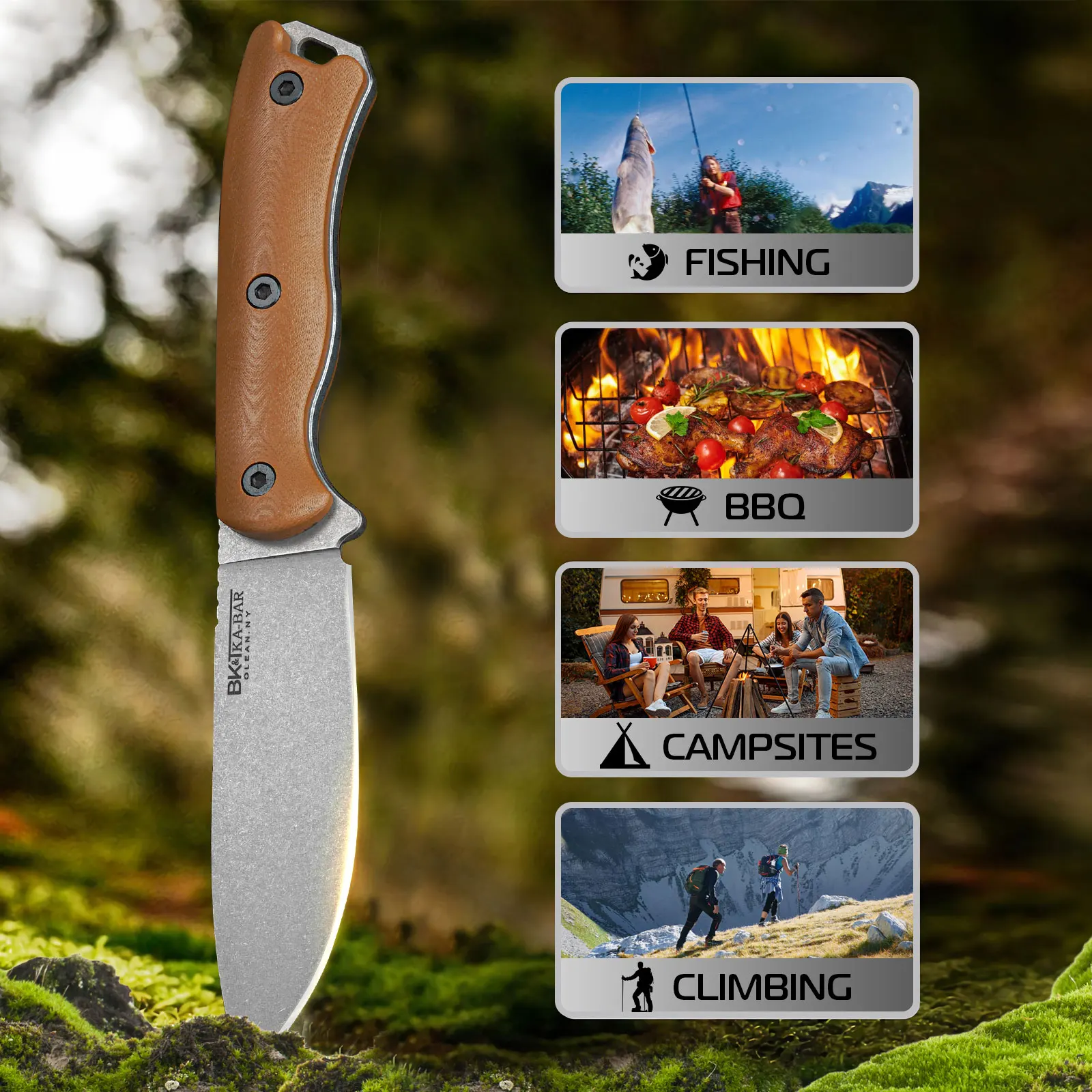 Stainless Steel Kitchen Utility Knife,High Hardness Cutting Knife,EDC Fixed Blade,Outdoor Wilderness Survival Knife,Fruit Knife