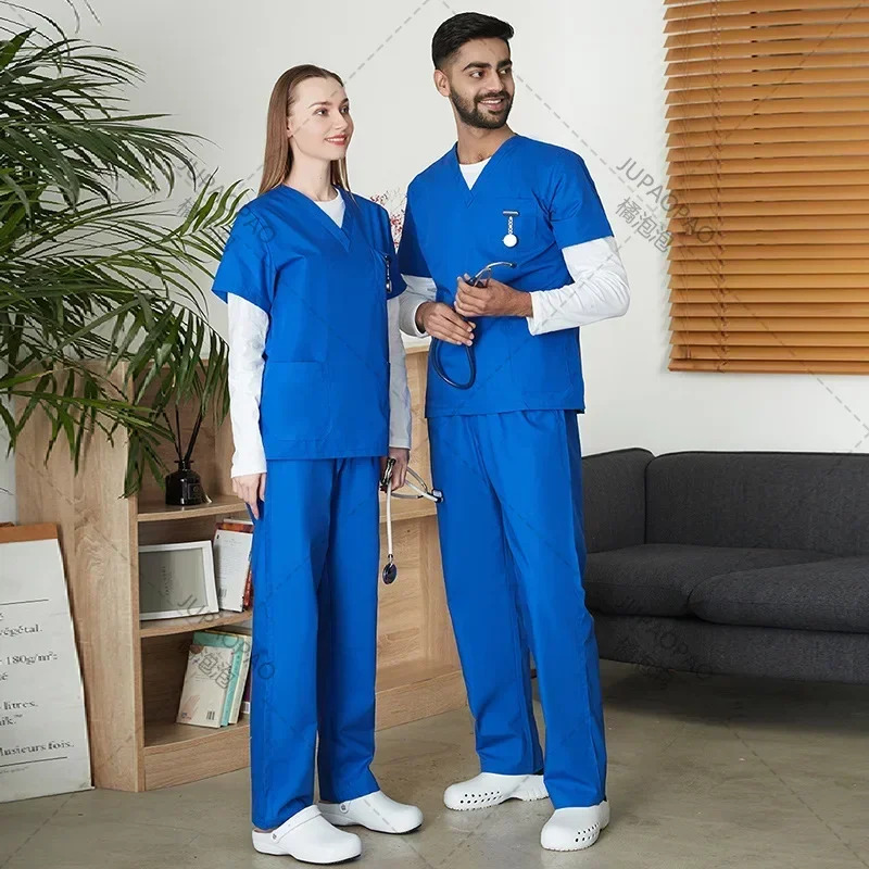 Uniforme de propormédicale multicolore pour femmes, uniforme de gIslande, manches courtes, pantalon Y +, vêtements de travail pour infirmières, animalerie, médecin