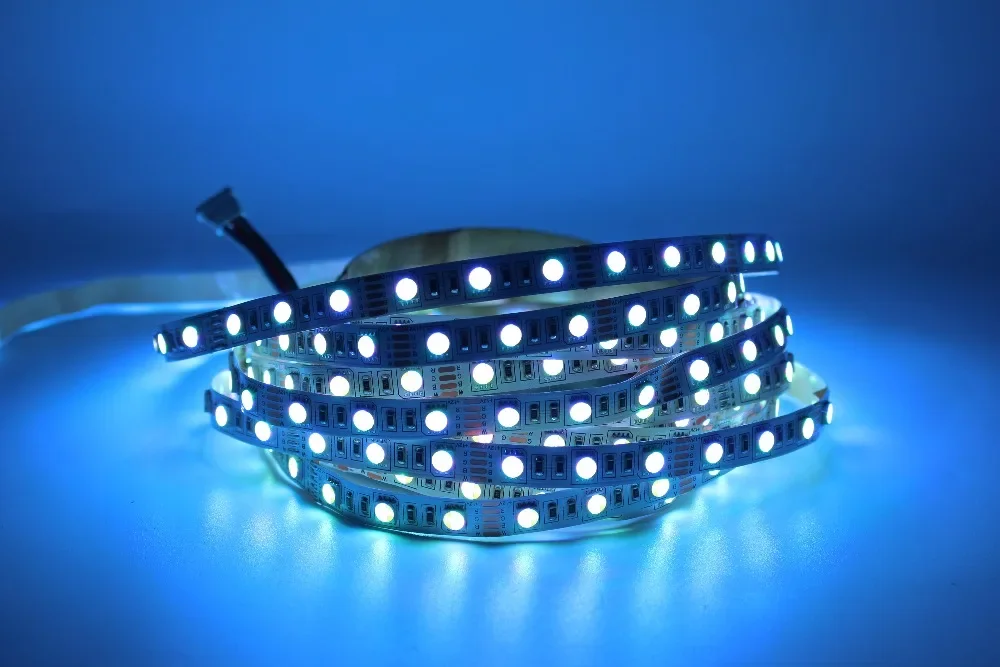 10MM PCB RGBW RGBWW LED Streifen 5050 DC12V 24V Flexible Licht RGB + Weiß/RGB + Warm weiß 4 farbe in 1 LED Chip 60 LED/m 5 mt/los.