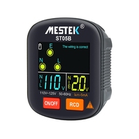 2025 New Mestek ST05 Socket Tester Outlet Tester RCD GFCI NCV Test Outlet Checker Ground Zero Line 30MA Smart Socket Detector