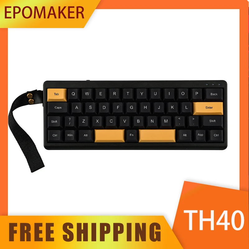 TH40 VIA Keyboard Ultra-Compact 40% Layout Hot-Swappable Gasket-mounted Type-C Wired/Bluetooth/2.4G Wireless Mechanical Keyboard