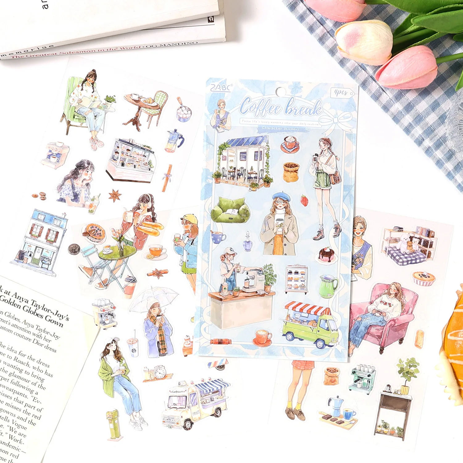 Set di 4 adesivi con motivi te - Art And Craft Photos recensione e prezzo