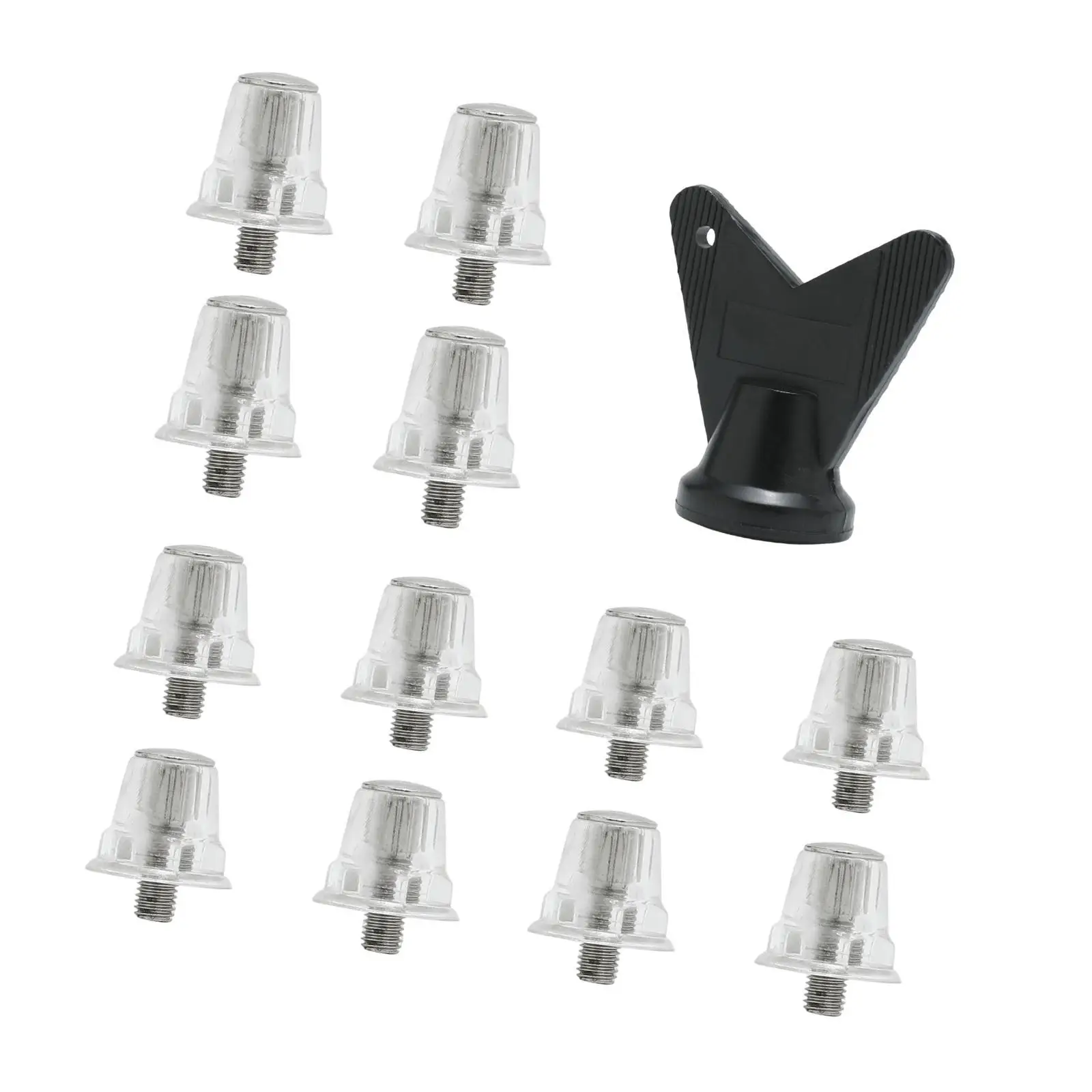 

12Pcs Soccer Shoe Spikes Replacement Stable M5 Threading Professional Accessories for Athletic Sneakers Indoor Outdoor Sports