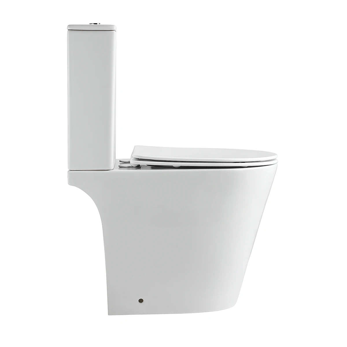 Modern Style Two-Piece Ceramic Dual-Flush Toilet Set Cost-Effective for Villa School Bathroom