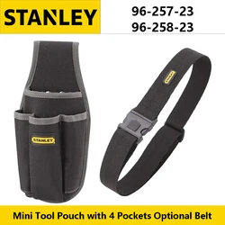 STANLEY 96-257-23 Mini Tool Pouch with 4 Pockets Tool Pouch Portable Waistpack Storage Bag Optional Belt Repair Storage Kit
