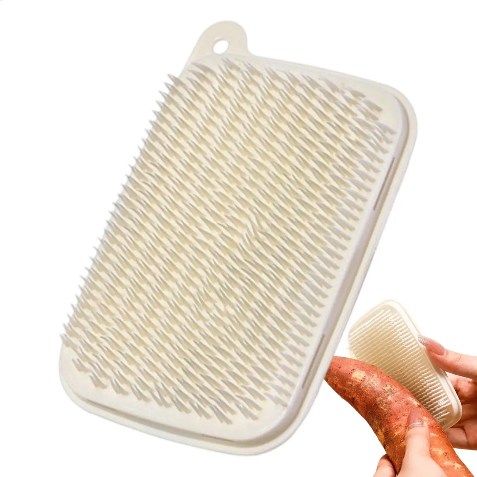 Fruit Brush Scrubber Vegetable Cleaner Vegetable Brush Soft Dense Bristles Non-Slip Cleaning Kitchen Gadgets for Potato Produce