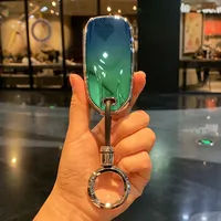 For Skyworth EV6 2023 HTI ET5 M1 Metal mirror key case Car remote control protective case key chain