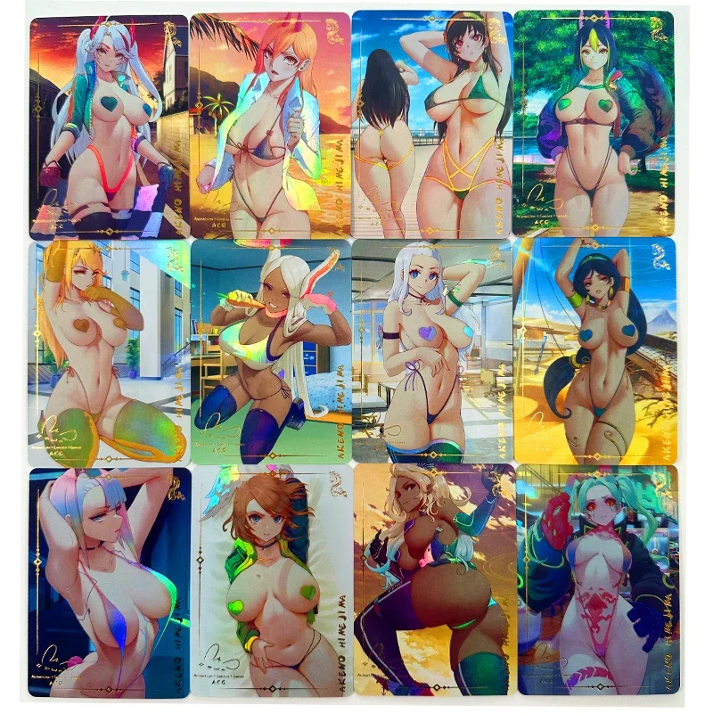 54pcs/set Raiden Shogun Tifa Lockhart ACG Sexy Toys Hobbies Hobby Collectibles Game Collection Anime Cards