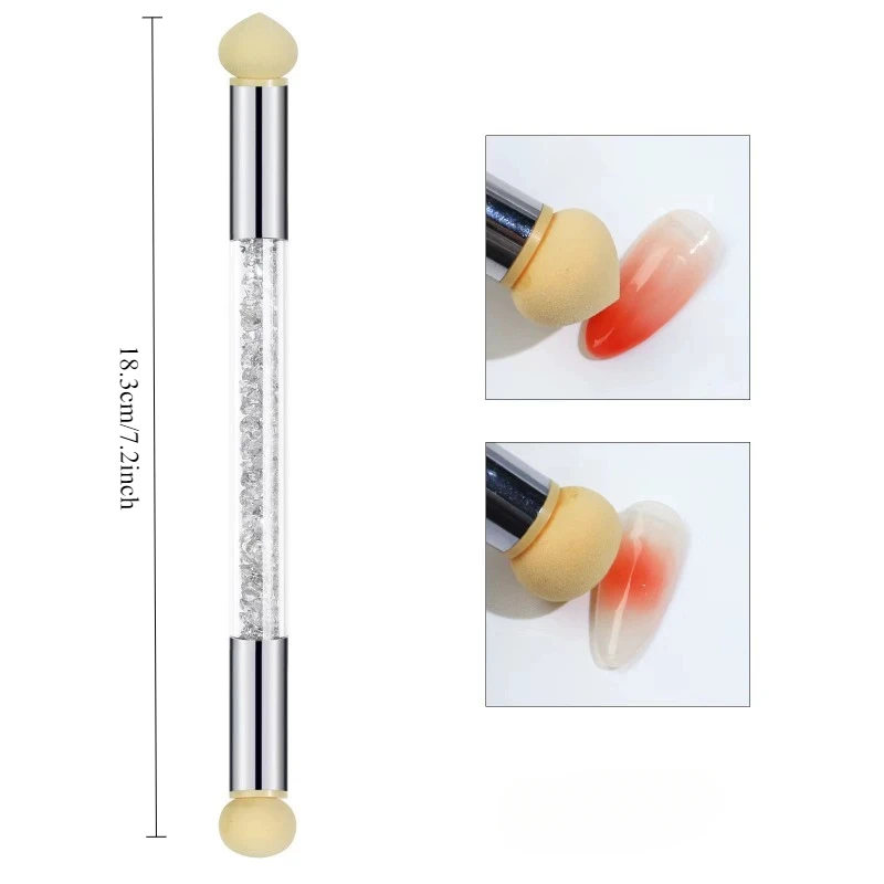 交換可能なスポンジネイルペングラデーションペン染色ペンスポットペイントネイルツール