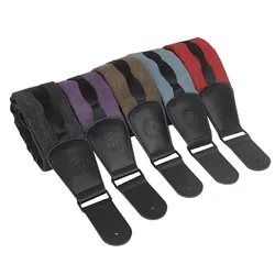 Padded Adjustable Guitar Strap for Electric Classical Acoustic Guitar Belt Bass Strap Widened Thickened With Leather End