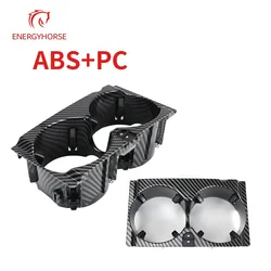 Carbon Fiber Car Centre Console Drink Cup Holder Interior Accessaries For Mercedes Benz W212 E Class E200 E260 E300 E320 E350
