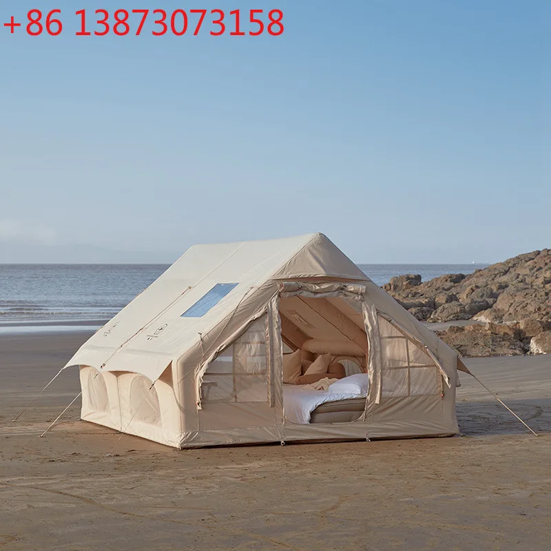 

Надувная палатка для 3-5 человек, кемпинг, Оксфорд, хлопок, непромокаемый, оборудование для кемпинга, быстродействующий перевод, бесплатно