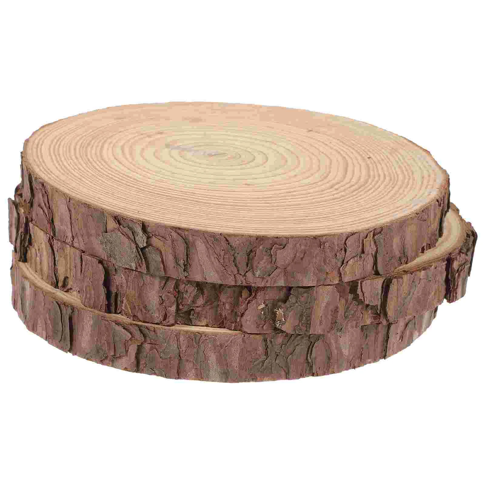 3-częściowe okrągłe drewniane kamienie krokowe na zewnątrz Country Decor na zewnątrz płytek chodnikowych Ogród
