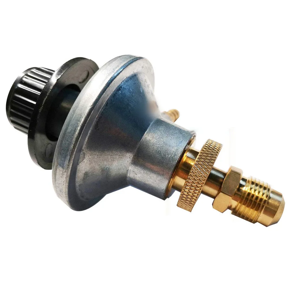 Brass Propane Adapter with 3/8 inch Internal Thread Fitting for Portable BBQ Grills Stoves Heaters and Turkey Fryers