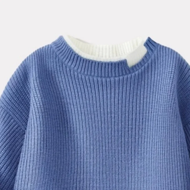 الأولاد سترة صوفية الكروشيه القطن مصدات الرياح 2025 المبهر الدافئة رشاقته الخريف بلوفر شتوي حجم كبير ملابس الأطفال