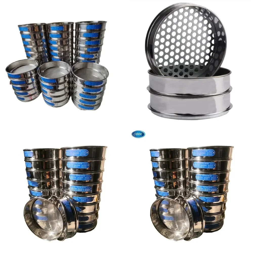Hot sale1 3 5 20 50 63 80 100 150 200 400 500 600 Stainless Steel Flour Mesh Standard Laboratory Test Sieve/soil