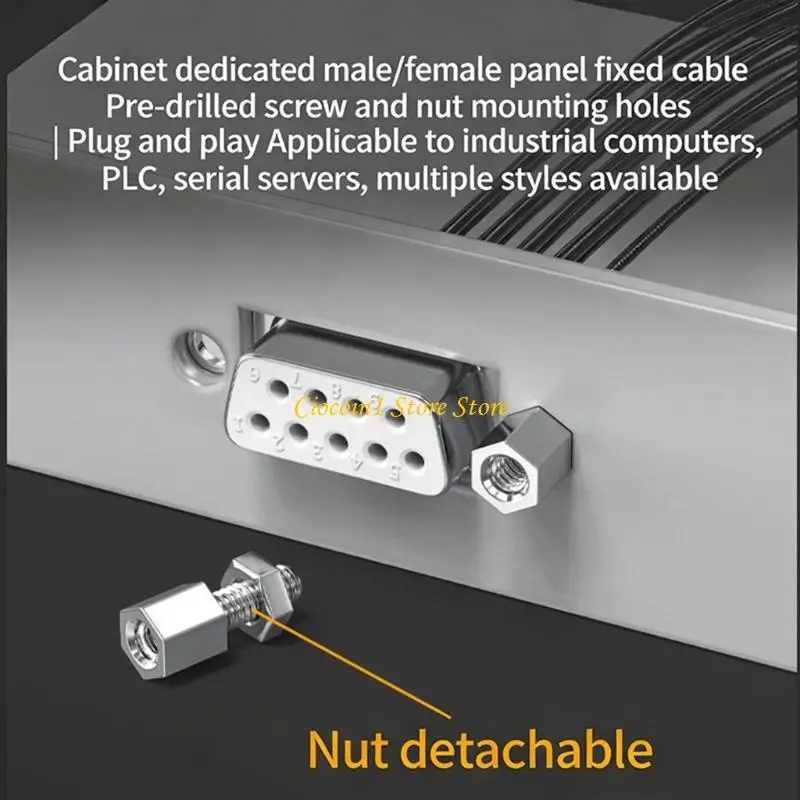 A3PC Premium DB15 DB25 Serials Cable High Temperature Screw Command Connection Cable Perfect for Fast Speed Data Transfer
