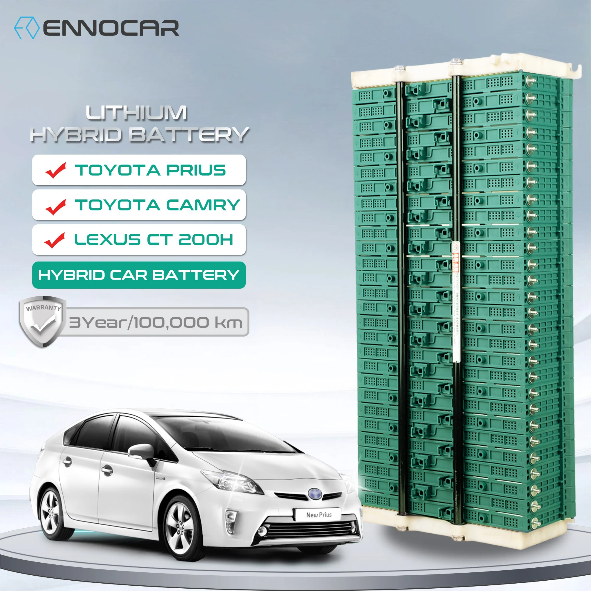 

Модуль гибридной литий-ионной батареи для Toyota Prius 2010-2015 годов выпуска, 7.2 В, 3-е поколение