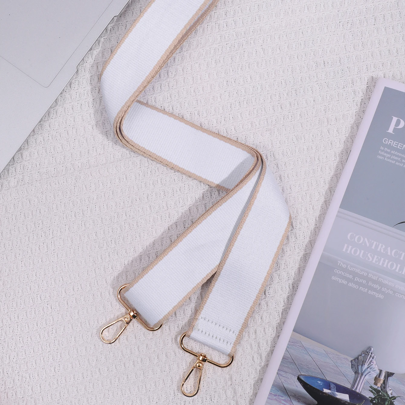 3.8cm Versatile Solid Color Shoulder Strap Replaceable Single Shoulder Bag With Multifunctional Adjustable Luggage Accessories