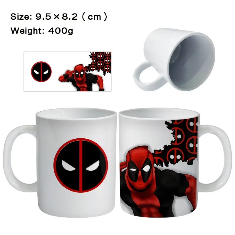 Deadpool Mugs Ceramic Cups Peripheral Animation Teacups Coffee Drinking Drinkware Kitchen Coffee Mugs  Wholesale