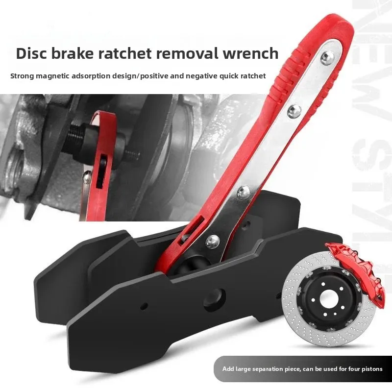 Ratchet brake caliper tool piston retractor brake pad reset disassembly tool
