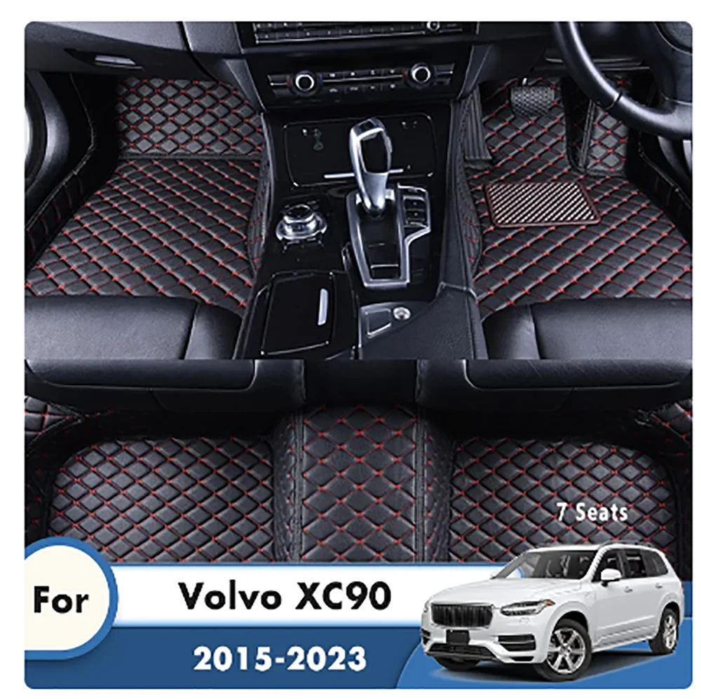 

For Volvo XC90 XC 90 2023 2022 2021 2020 2019 2018 2017 2016 2015 (7 Seater) Carpet Interior Accessories Auto RHD Car Floor Mats