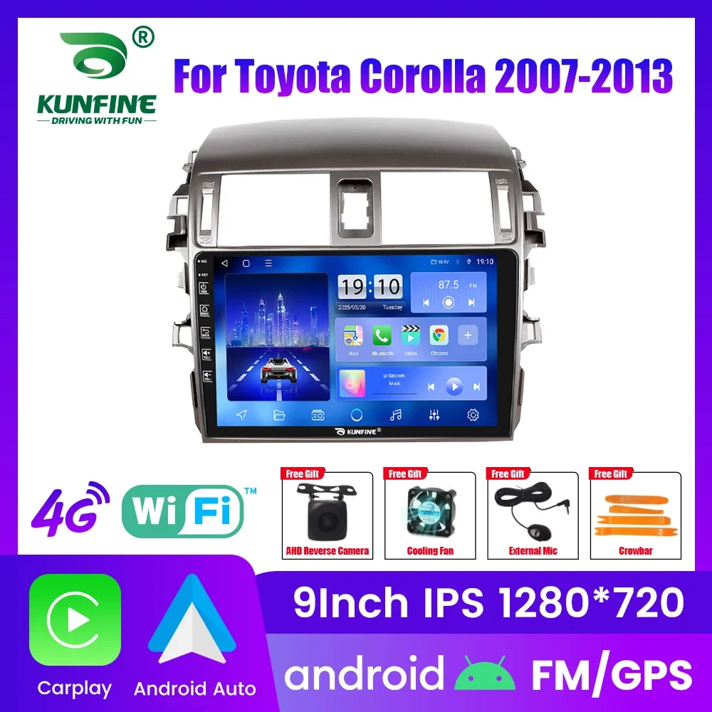 

Автомагнитола Android для Toyota Corolla 2007-2013, 2DIN, 8-ядерный процессор, GPS-навигация, IPS-экран, поддержка CarPlay и Android Auto