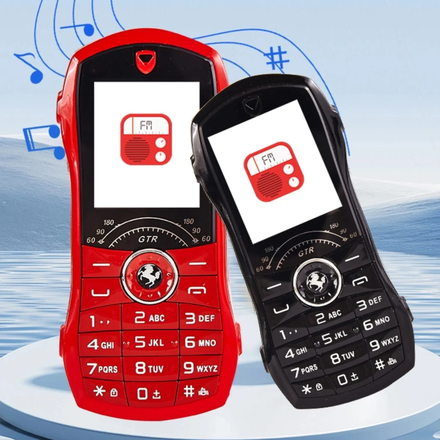 Unlocked Cute Car Toy Feature Phone For Kids Button Mobile Two Sim Cards Blacklist Small Size Low Radiation Cheap For Student