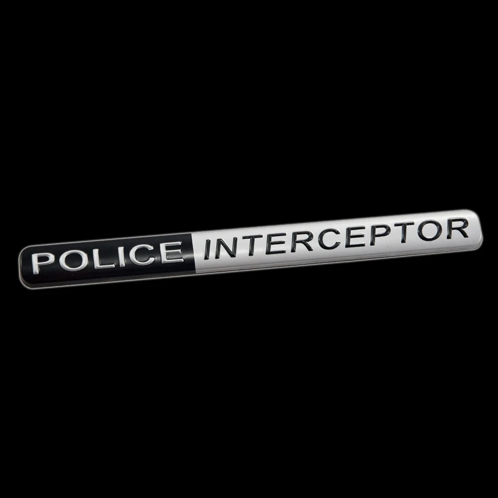 2 Pieces Wired POLICE INTERCEPTOR Led Logo Shadow Lights Car Door Welcome Courtesy Laser Projector