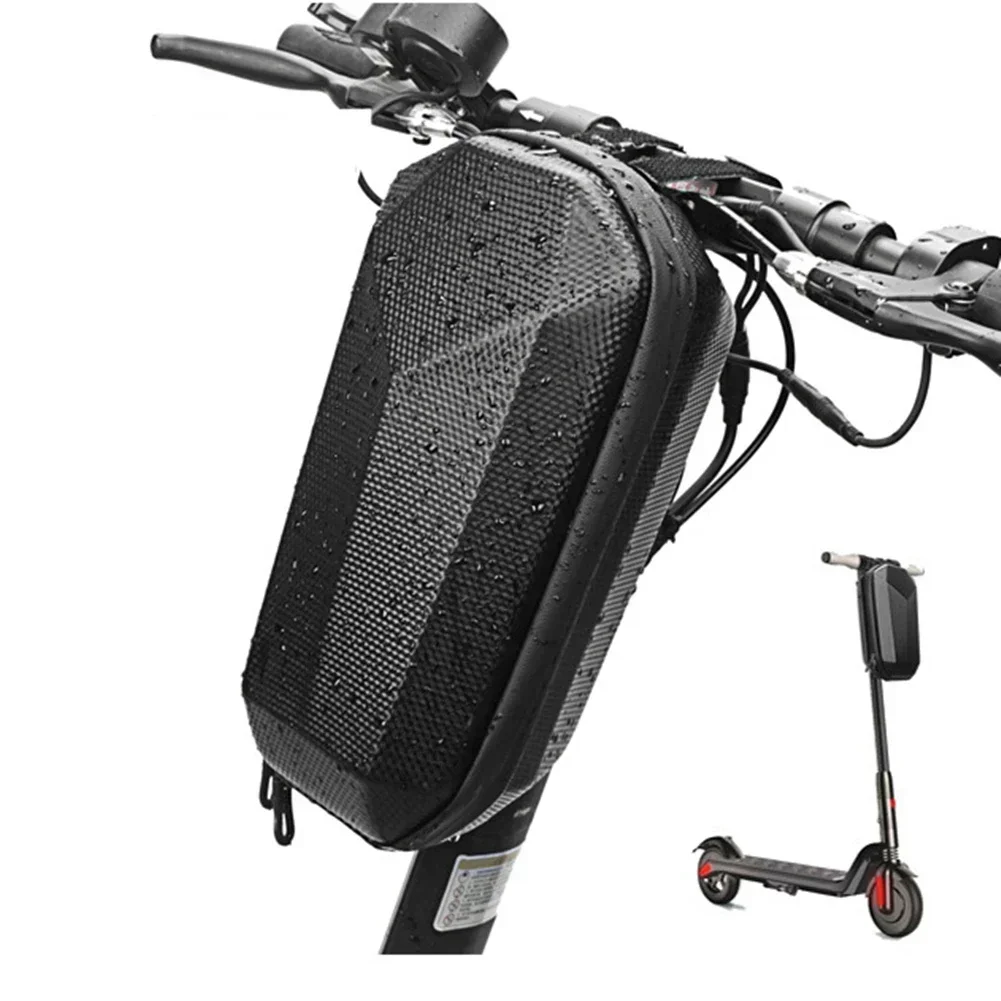 E-Bike & Scooter Bag Lightweight EVA PU Hard Shell With Large Capacity & Waterproof Design 230x105x105mm Black Storage Case