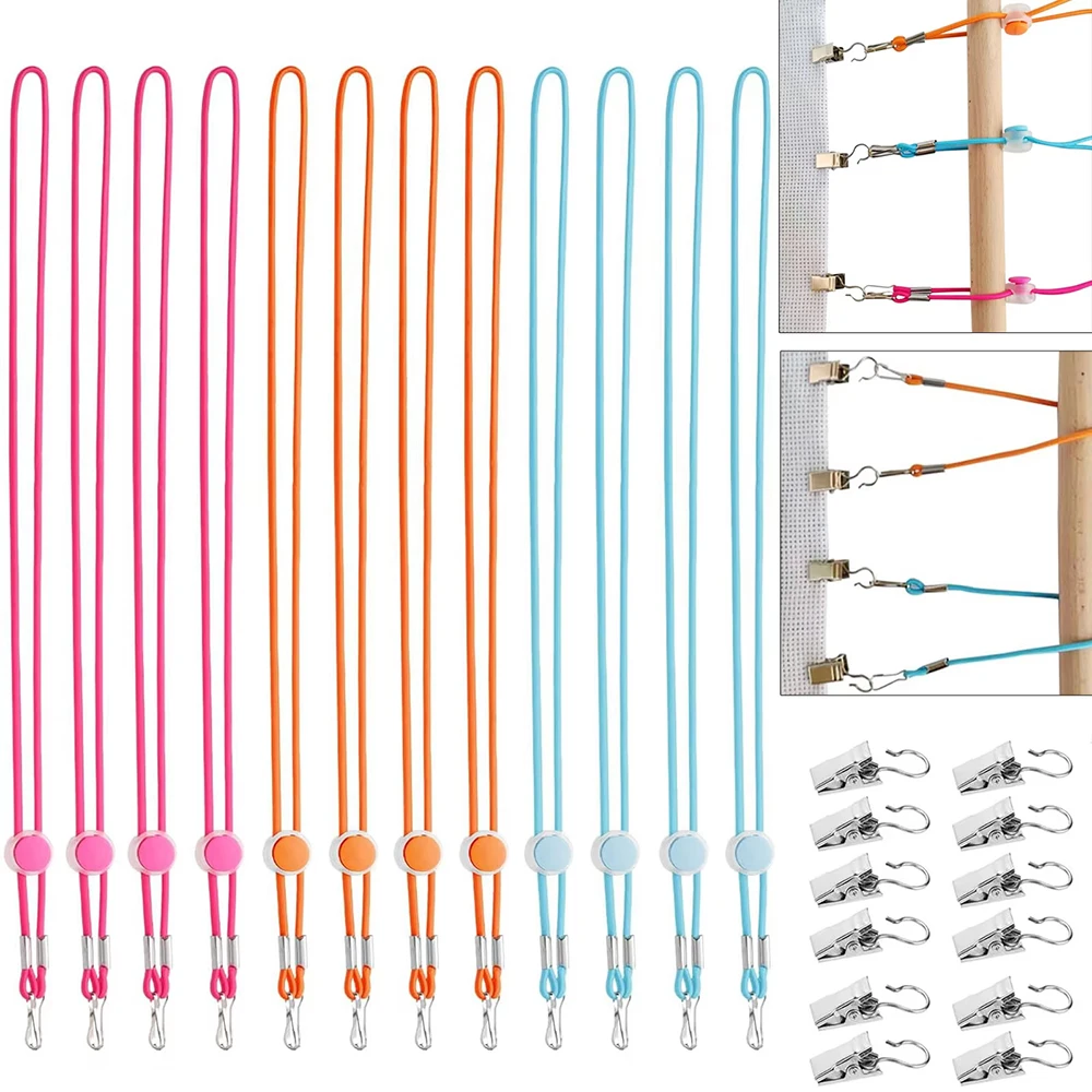 24 teile/satz Kreuz Stich Seite Clips Spanner Einstellbare Stoff Befestigungs Clip Einstellbare Hohe Elastizität Stoff Gadgets für Nähen