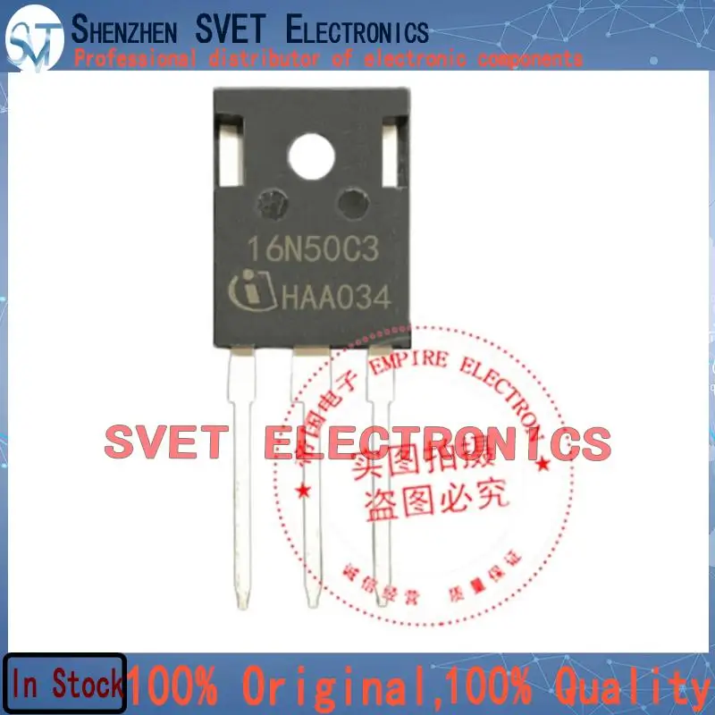 10PCS-50PCS  16N50C3 SPW16N50C3  TO-247 500V 16A  Original In Stock Fast shipping