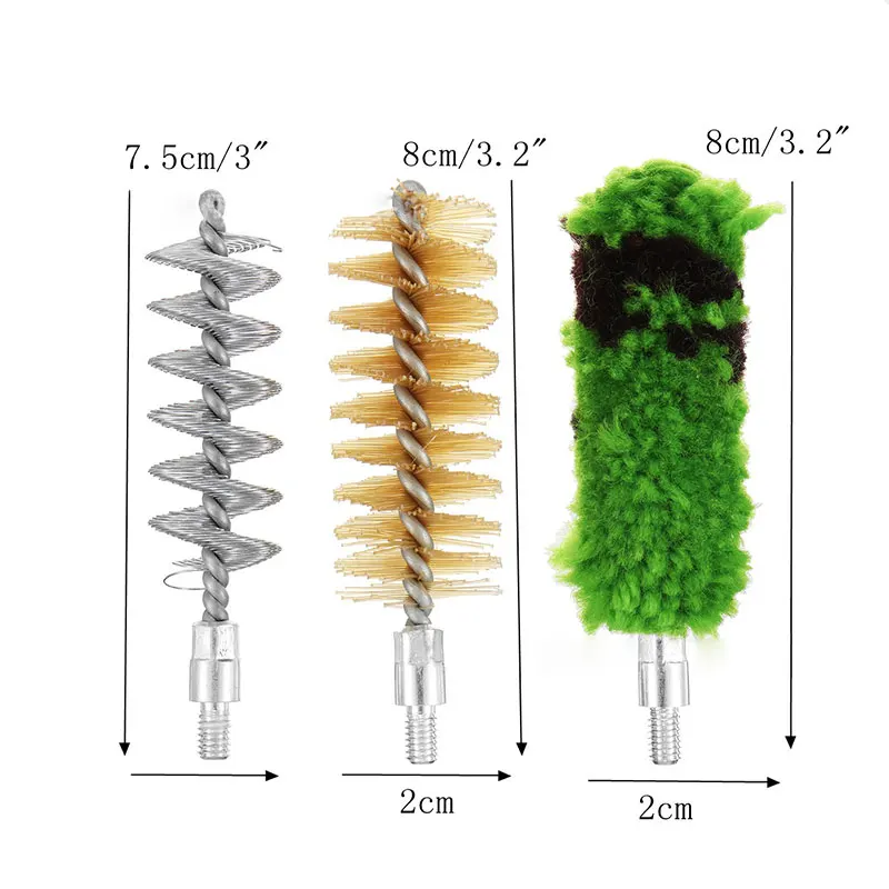 Guncleaning Kits Gun Tube Brush Tools For 12GA 16GA Gauge Caliber Gun Pipe Wipe Cleaner Tool Hunting Gun Cleaning Accessories