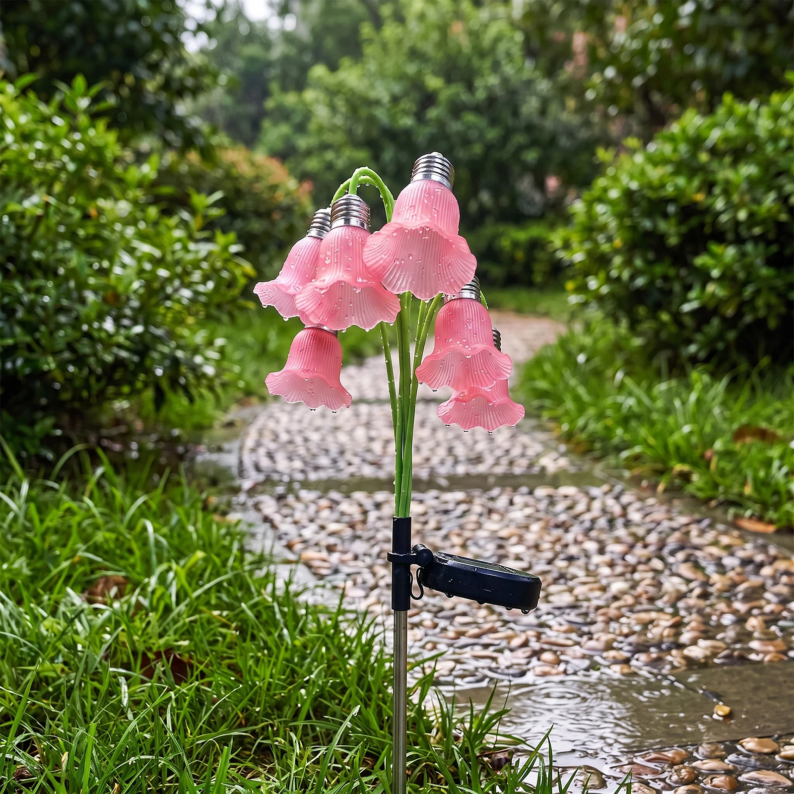 Solar Flower Lights Outdoor Garden Decorations – Vibrant, Waterproof & Auto On/Off – Perfect for Flower Beds, Pathways & Patios