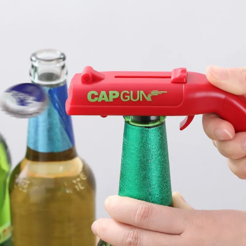 Bottle Opener Launch Spring Cap Portable Drink Bottle Opener Kitchen Party Supplies Bar Drinking Tools Kitchen Accessories