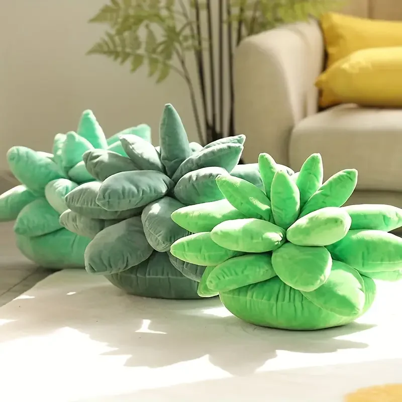 25cm Succulent Plant Throw Plush Pillow Creative Stuffed & Plush Plants Toy for Home Decor Kids Birthday Gifts Christmas Gift