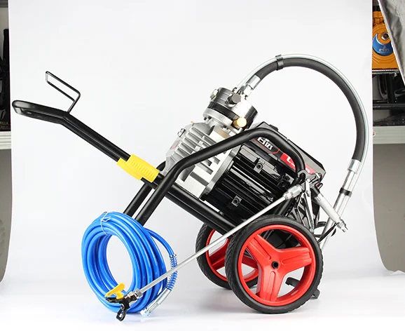 5500 واط 45L ارتفاع ضغط 3000psi البخاخ الرش اللاتكس الطلاء ، آلة طلاء الرش مضخة الفولاذ المقاوم للصدأ 10 متر خرطوم بندقية رذاذ #4