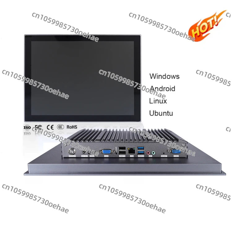 Ip65 Embedded Touch Computer Linux Android Win Industrial Panel Computer Touch Screen Computer Fanless Hmi Industrial