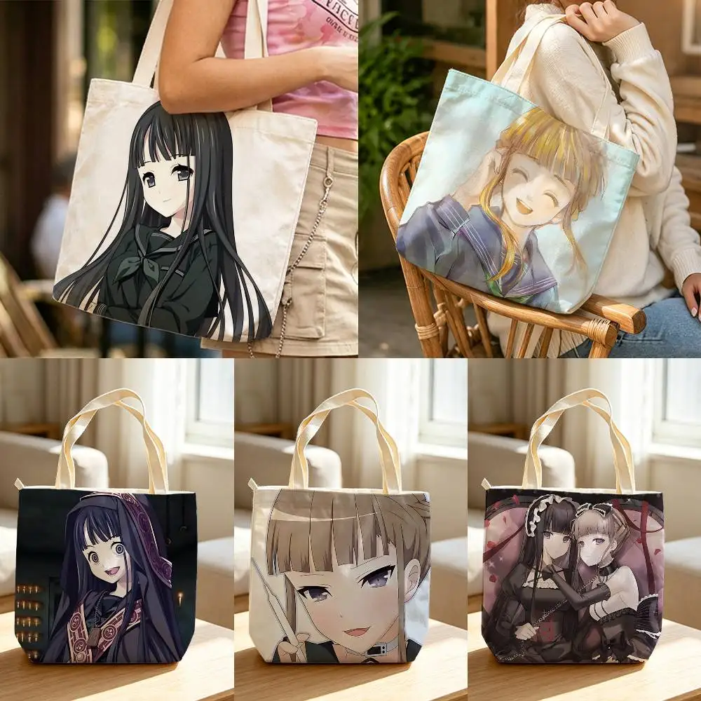 Manaka Nemu Euphoria Visual Novel Waterproof Lined Canvas bags suitable for going to class, shopping, gifts, and commuting